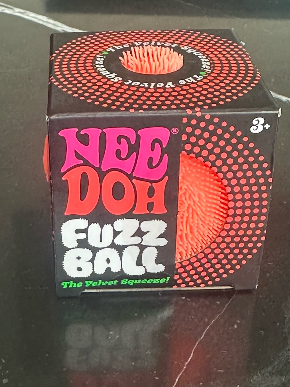 Schylling authentic NeeDoh Fuzz Ball Sensory Toy - Bright 🍊 orange